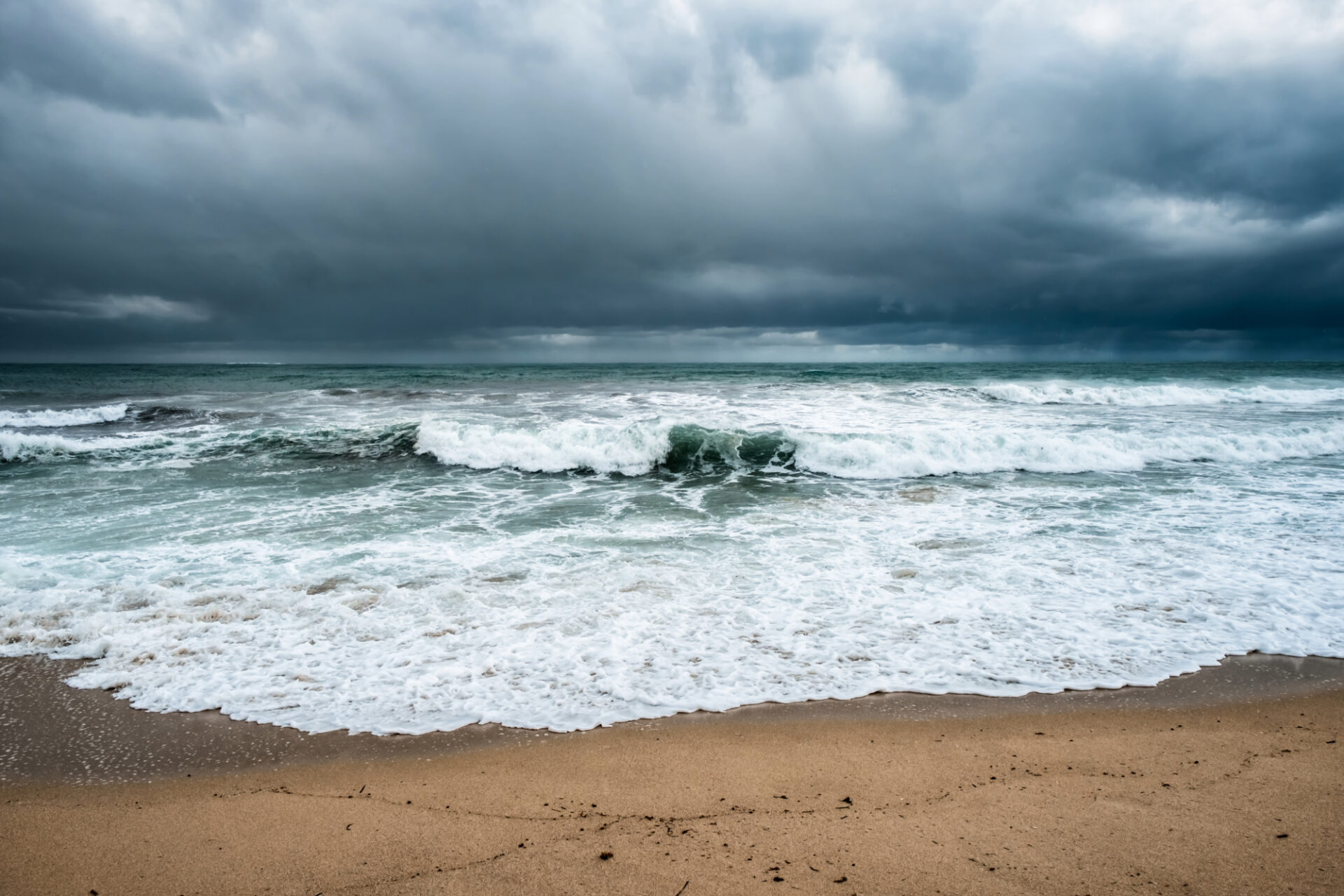 waves from a tropical disturbance